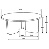 Dale Round Solid Mango Wood Coffee Table Brown | Brown | 721998