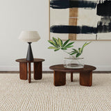 Dale Round Solid Mango Wood Coffee Table Brown | Brown | 721998