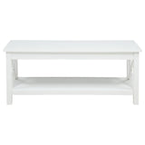 Skyview 44-inch Rectangular Lift Top Coffee Table White | White | 722088