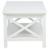 Skyview 44-inch Rectangular Lift Top Coffee Table White | White | 722088