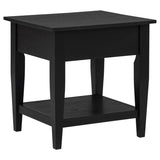 Lindenton 1-drawer Wood Occasional Side End Table Black | Black | 722727