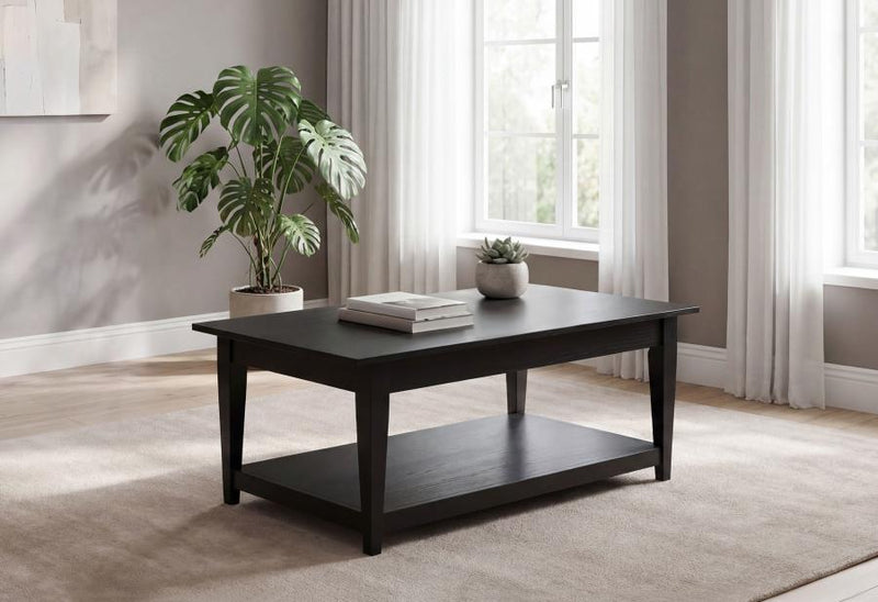 Lindenton Lift-Top Occasional Cocktail Coffee Table Black