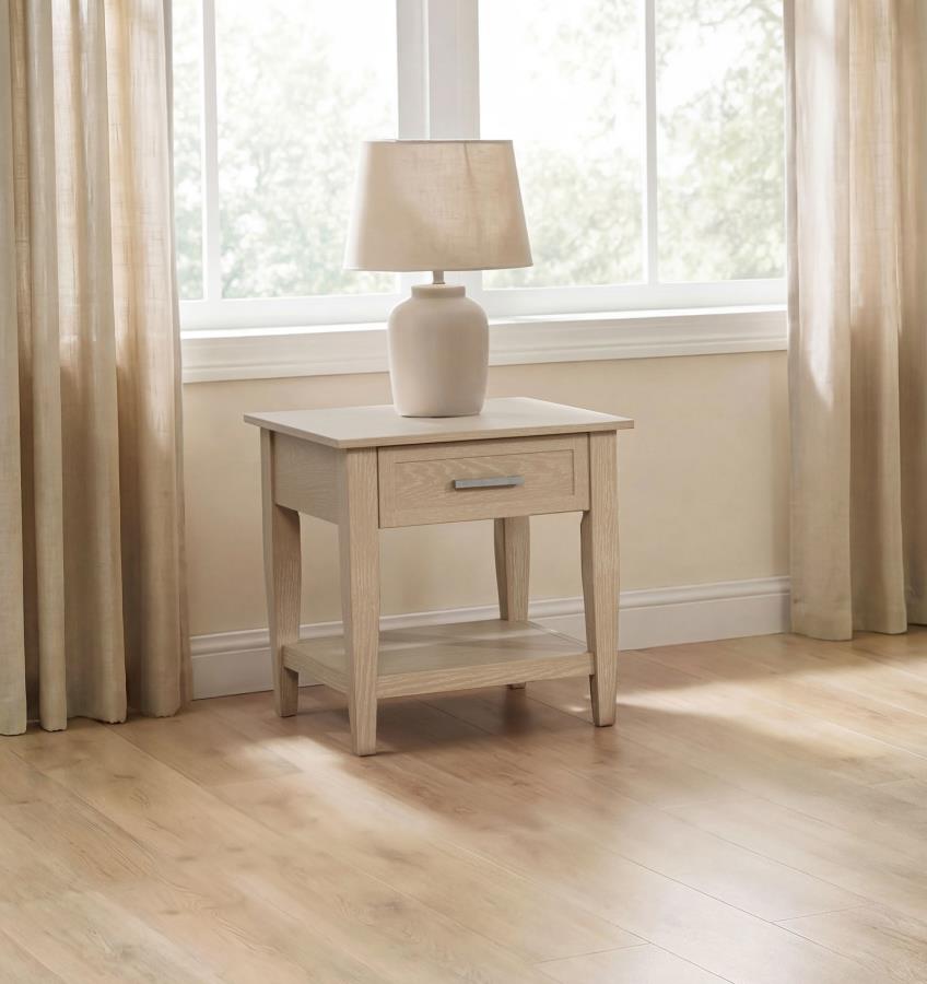 Lindenton 1-drawer Wood Occasional Side End Table Blonde | Beige | Blonde | 722757