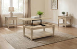 Lindenton 3-piece Wood Lift-Top Coffee and End Table Set Blonde | 3-piece | 722758-S3
