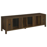 Carey 79-inch TV Stand Fireplace Media Console Dark Pine | Brown | Dark Pine | 722823