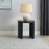 Sweeney 24-inch Round Wood Occasional Side End Table Black | Black | 722827