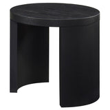 Sweeney 24-inch Round Wood Occasional Side End Table Black | Black | 722827