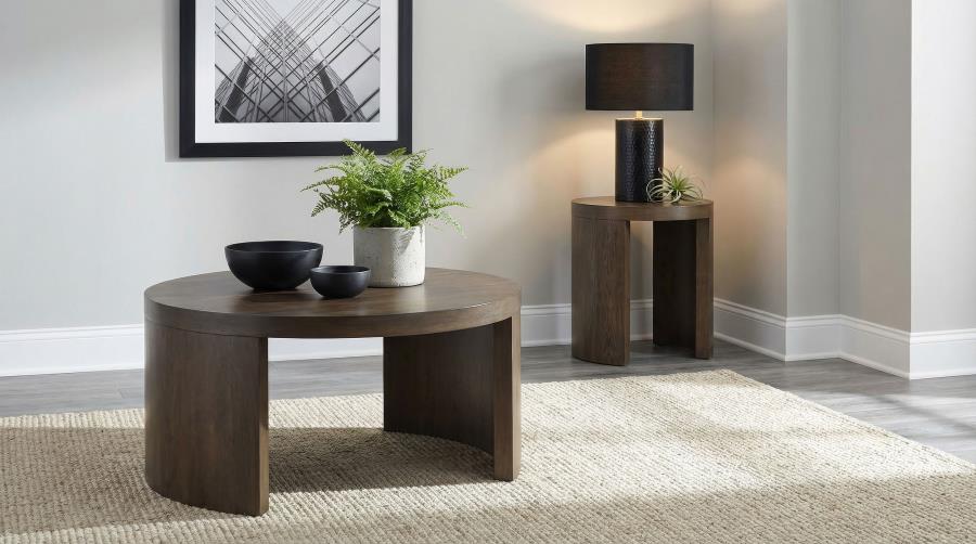 Sweeney 2-piece Coffee and End Occasional Table Set Dark Walnut | Brown | Dark Walnut | 722838-S2