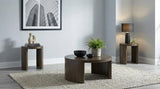 Sweeney 3-piece Coffee and End Occasional Table Set Dark Walnut | Brown | Dark Walnut | 722838-S3