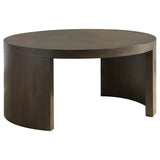 Sweeney 39-inch Round Wood Occasional Cocktail Coffee Table Dark Walnut | Brown | Dark Walnut | 722838