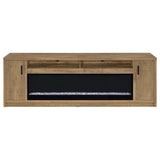 Eddy 79-inch 2-door TV Stand Fireplace Media Console Mango | Brown | Mango | 722843
