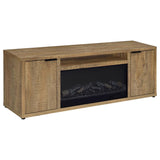 Fuller 60-inch 2-door TV Stand Fireplace Media Console Mango | Full | Brown | Mango | 722852