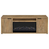 Fuller 60-inch 2-door TV Stand Fireplace Media Console Mango | Full | Brown | Mango | 722852