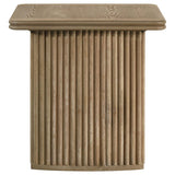 Adina Square Wood Side End Table Distressed Light Brown | Brown | Distressed Light Brown | 722857