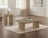 Adina 2-piece Wood Coffee Table Set Distressed Light Brown | Brown | Distressed Light Brown | 722858-S2