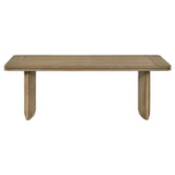 Adina Rectangular Wood Coffee Table Distressed Light Brown | Brown | Distressed Light Brown | 722858