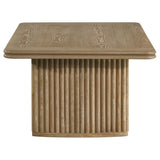 Adina Rectangular Wood Coffee Table Distressed Light Brown | Brown | Distressed Light Brown | 722858