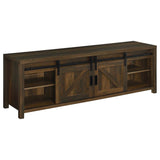 Enfield 71-inch TV Stand Fireplace Media Console Dark Pine | Full | Brown | Dark Pine | 722863