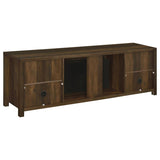 Enfield 71-inch TV Stand Fireplace Media Console Dark Pine | Full | Brown | Dark Pine | 722863