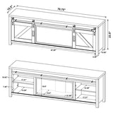 Enfield 71-inch TV Stand Fireplace Media Console Dark Pine | Full | Brown | Dark Pine | 722863