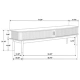 Croyden 71-inch TV Stand Media Console Weathered Natural | Brown | Weathered Natural | 722923