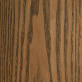 Franklin Round Wood Pedestal Side End Table Grey and Dark Brown | Grey | Grey / Dark Brown | 722977