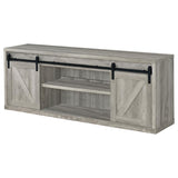 Brockton 2-door Engineered Wood 71-inch TV Stand Grey Driftwood | Grey | Grey Driftwood | 723263