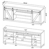 Brockton 2-door Engineered Wood 71-inch TV Stand Grey Driftwood | Grey | Grey Driftwood | 723263
