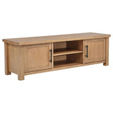 Beasley 2-Door 71-Inch Wood TV Stand Media Console Golden Oak | Brown | Golden Oak | 723323