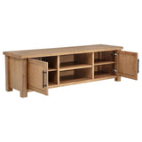 Beasley 2-Door 71-Inch Wood TV Stand Media Console Golden Oak | Brown | Golden Oak | 723323