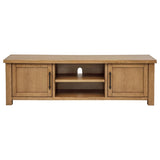 Beasley 2-Door 71-Inch Wood TV Stand Media Console Golden Oak | Brown | Golden Oak | 723323