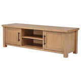 Beasley 2-Door 71-Inch Wood TV Stand Media Console Golden Oak | Brown | Golden Oak | 723323