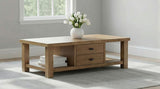 Beasley 2-Drawer Wood Coffee Table Golden Oak | Brown | Golden Oak | 723328