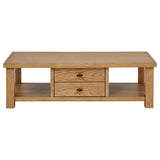 Beasley 2-Drawer Wood Coffee Table Golden Oak | Brown | Golden Oak | 723328