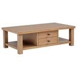 Beasley 2-Drawer Wood Coffee Table Golden Oak | Brown | Golden Oak | 723328