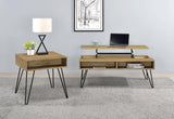 Fanning Engineered Wood Lift Top Coffee Table Golden Oak | King | Brown | Golden Oak | 723368