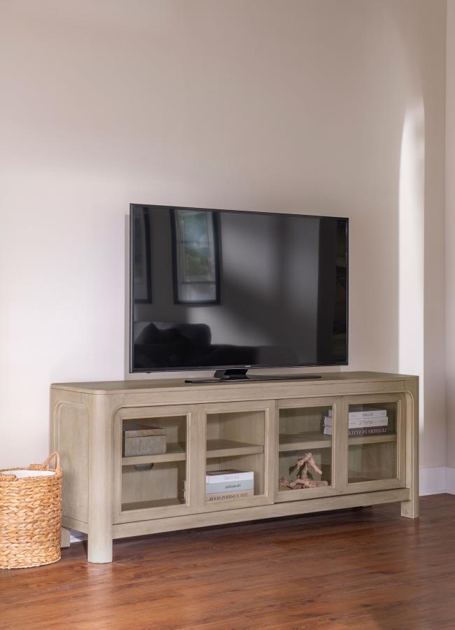 Solano 71-inch 2-door TV Stand Media Console Weathered Mango | Brown | Weathered Mango | 723483