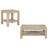 Solano 2-piece Square Coffee Table Set Weathered Mango | Brown | Weathered Mango | 723488-S2