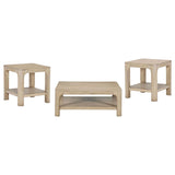 Solano 3-piece Square Coffee Table Set Weathered Mango | Brown | Weathered Mango | 723488-S3