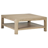 Solano Square Wood Cocktail Coffee Table Weathered Mango | Full | Brown | Weathered Mango | 723488