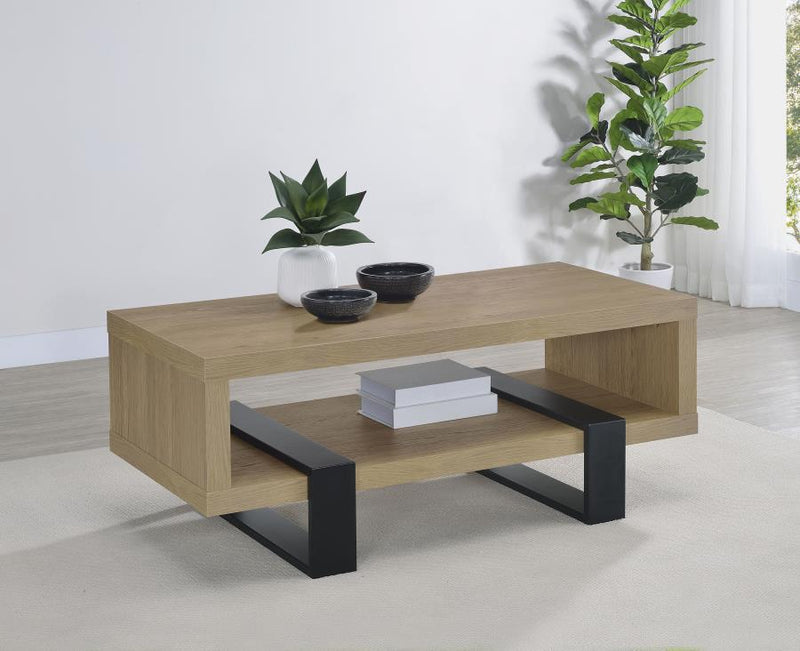 Dinard Engineered Wood Cocktail Coffee Table Latte