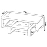 Dinard Engineered Wood Cocktail Coffee Table Latte | King | Beige | Latte | 723688