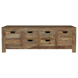 Esther 6-drawer Solid Wood Coffee Table Natural Sheesham | Brown | Natural | 723888