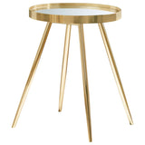 Kaelyn 4-piece Round Coffee and End Table Set Gold | Gold | 723918-S3
