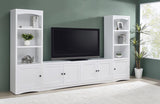 Laughlin 3-piece Entertainment Center TV Stand White | Full | White | 724113-SET