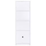 Laughlin 4-shelf Engineered Wood Media Tower White