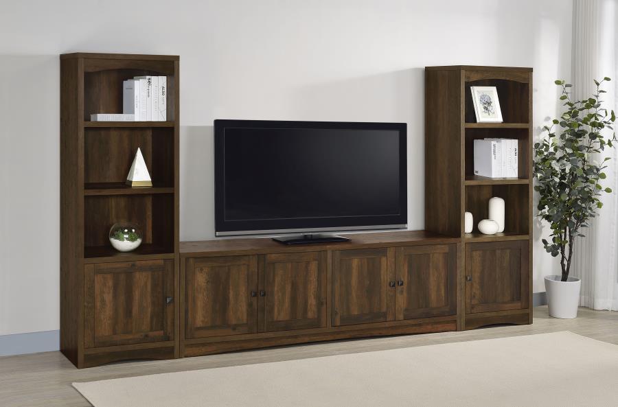 Laughlin 3-piece Entertainment Center TV Stand Dark Pine | Full | Brown | Dark Pine | 724123-SET