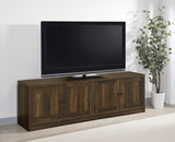 Laughlin 4-door Engineered Wood 78-inch TV Stand Dark Pine | Brown | Dark Pine | 724123