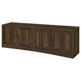Laughlin 4-door Engineered Wood 78-inch TV Stand Dark Pine | Brown | Dark Pine | 724123