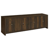 Laughlin 4-door Engineered Wood 78-inch TV Stand Dark Pine | Brown | Dark Pine | 724123